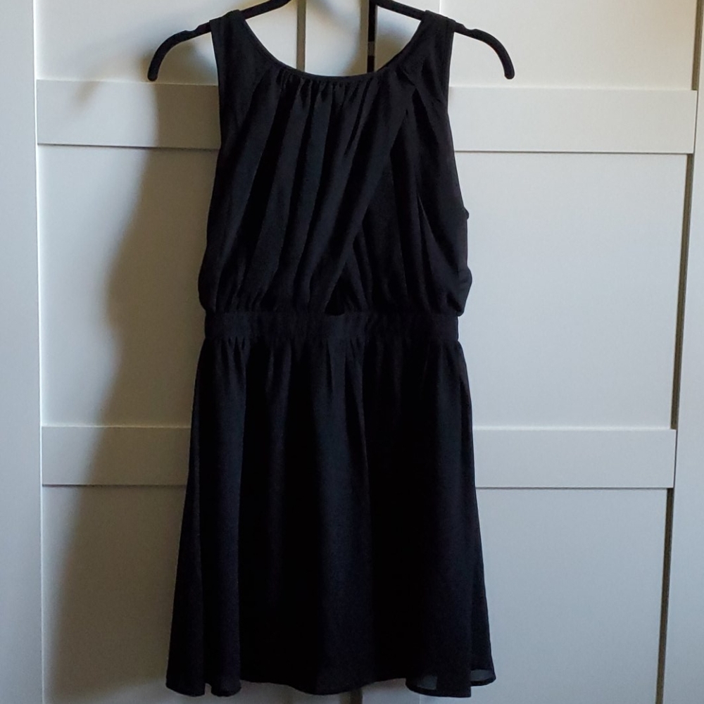 Black mini dress